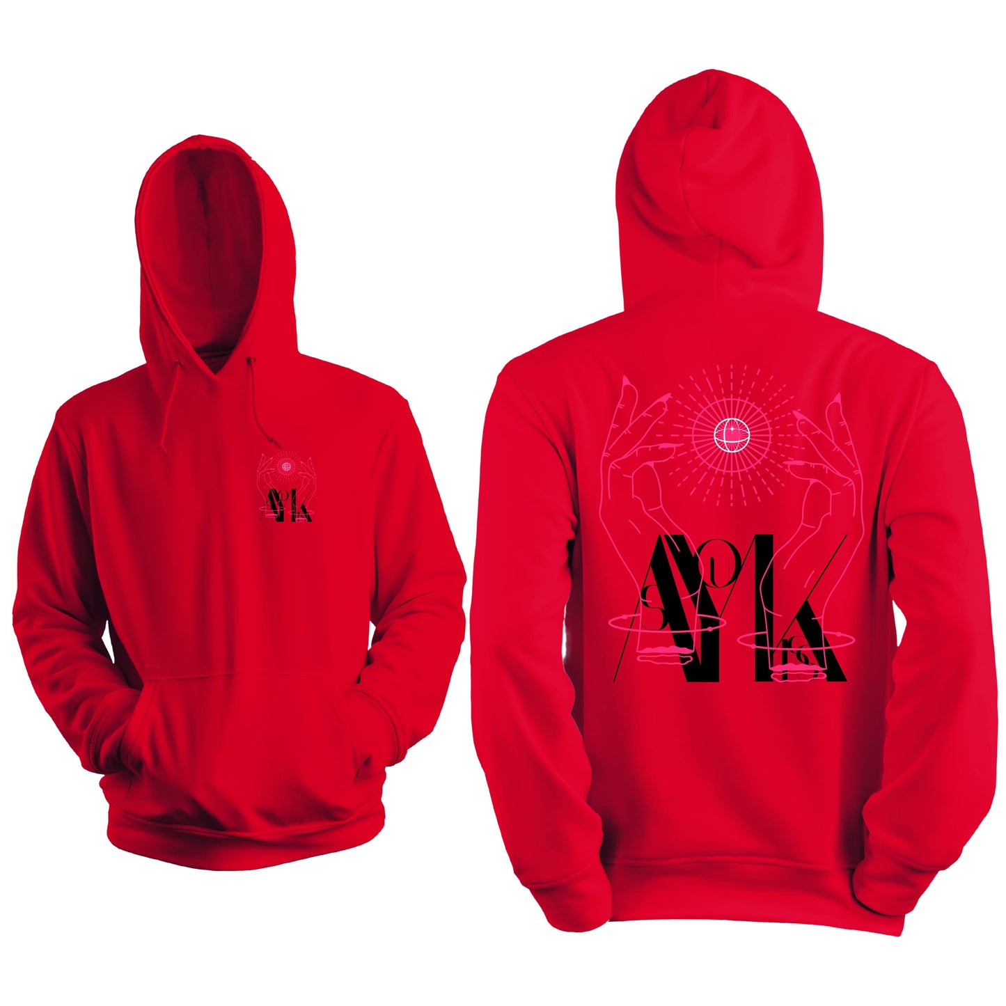 AYK Women's Pullover Essentials Performance Fleece Pullover Hoodie